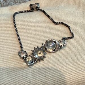 Kendra Scott Silver Bracelet with Crystal Accents